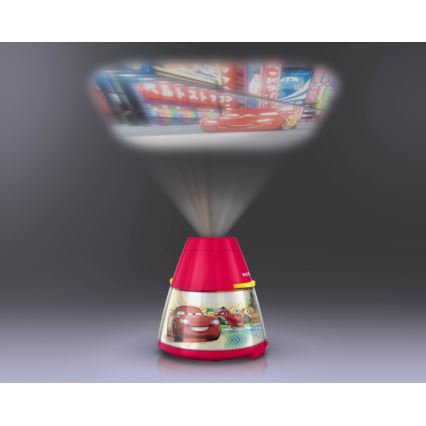 Philips 71769/32/16 - Lampe LED enfant a projektor DISNEY CARS