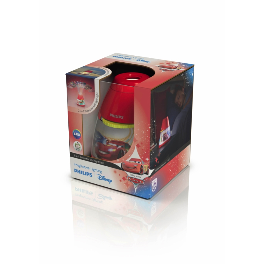 Philips 71769/32/16 - Lampe LED enfant a projektor DISNEY CARS