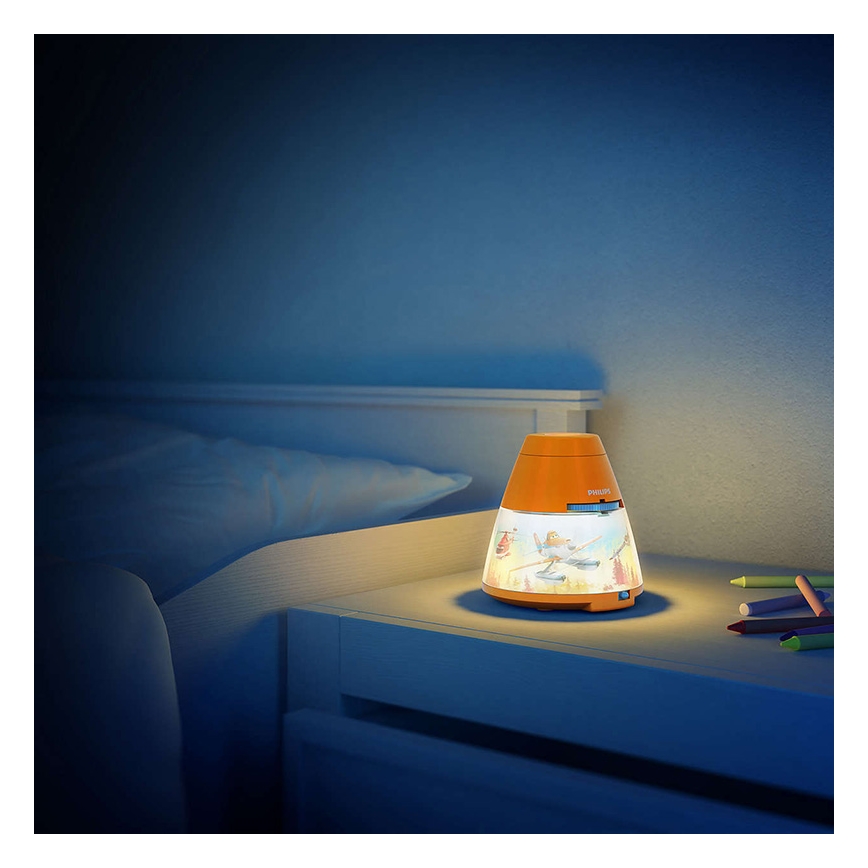 Philips 71769/53/16 - LED Projecteur enfant PLANES 1xLED/0,1W + 3xLED/0,3W/3xAA