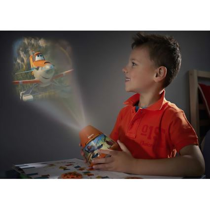 Philips 71769/53/16 - LED Projecteur enfant PLANES 1xLED/0,1W + 3xLED/0,3W/3xAA