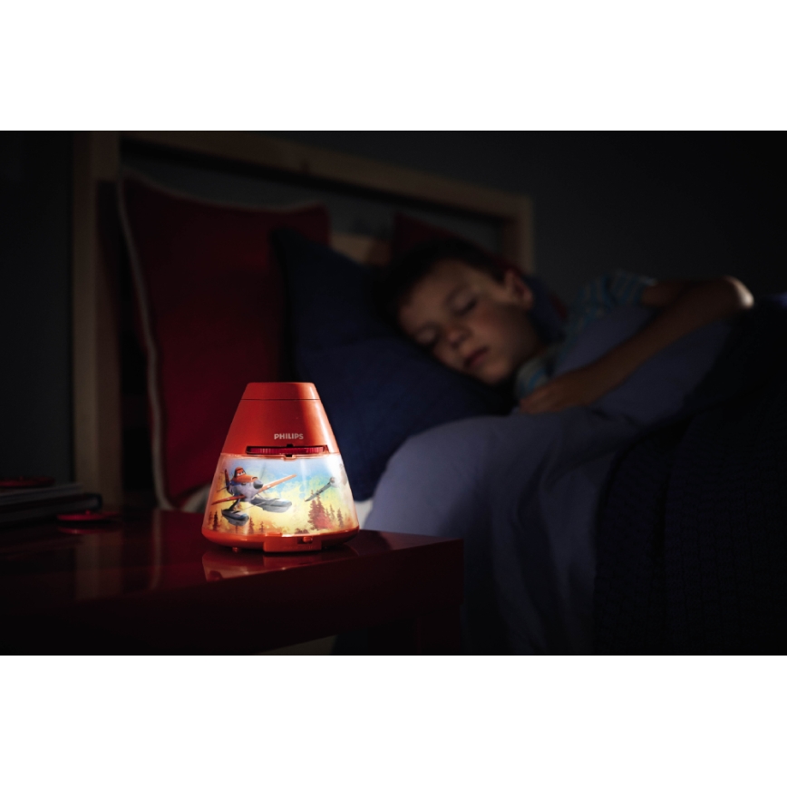 Philips 71769/53/16 - LED Projecteur enfant PLANES 1xLED/0,1W + 3xLED/0,3W/3xAA