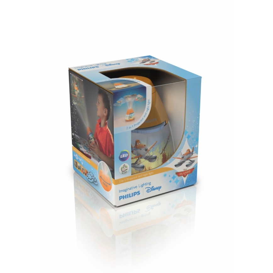 Philips 71769/53/16 - LED Projecteur enfant PLANES 1xLED/0,1W + 3xLED/0,3W/3xAA