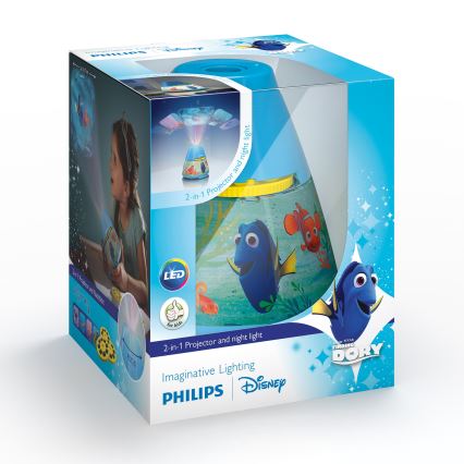 Philips 71769/90/16 - Projecteur enfant DISNEY TROUVER DORY LED/0,1W/3xAAA