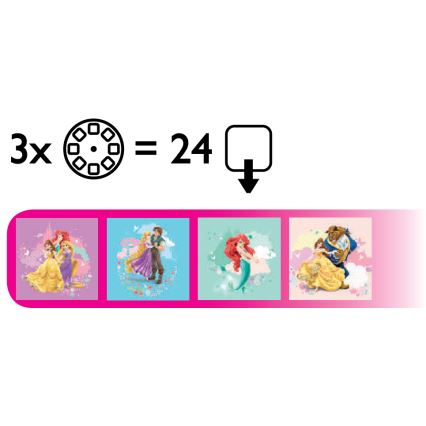 Philips 71788/28/16 - Projecteur enfant DISNEY PRINCESS LED/3xLR44