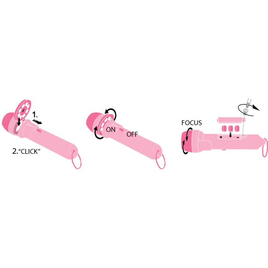 Philips 71788/28/16 - Projecteur enfant DISNEY PRINCESS LED/3xLR44