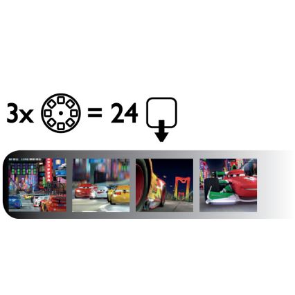 Philips 71788/32/16 - Projecteur enfant DISNEY CARS LED/3xLR44