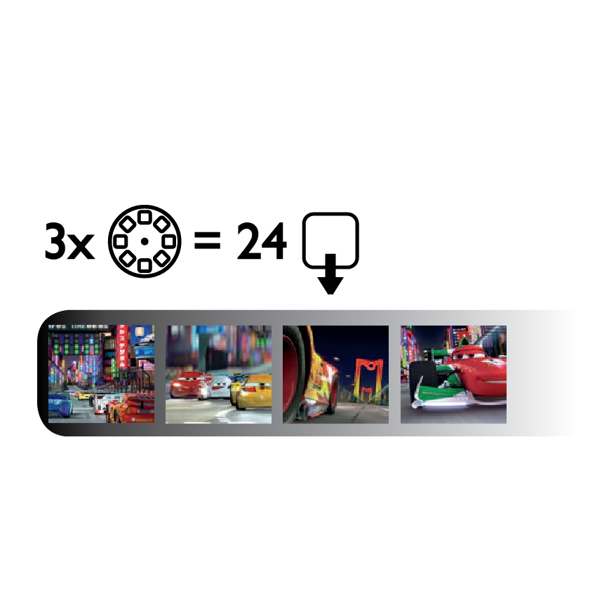 Philips 71788/32/16 - Projecteur enfant DISNEY CARS LED/3xLR44