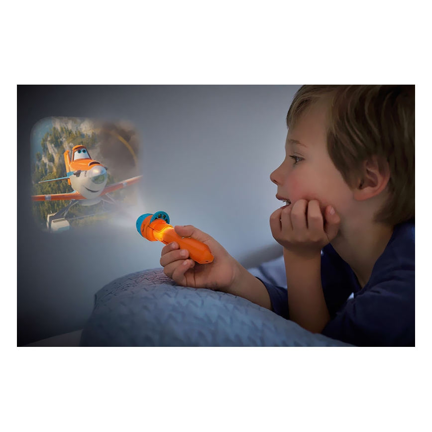 Philips 71788/53/16 - Lampe torche LED enfant et projecteur DISNEY PLANES 1xLED/3xLR44