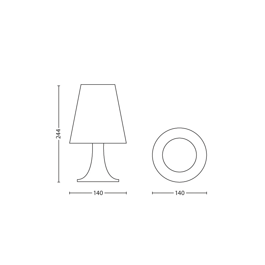 Philips 71795/32/16 - Lampe de table enfant DISNEY CARS LED/2,3W/230V