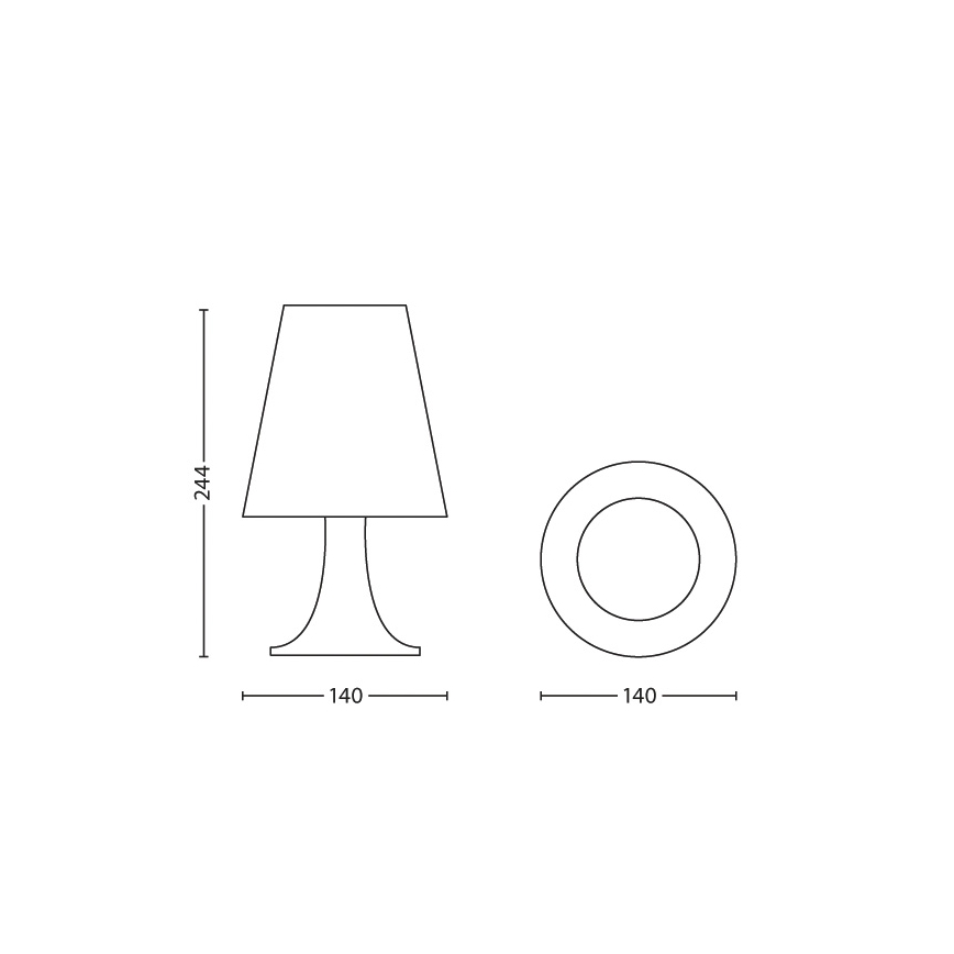 Philips 71795/35/16 - Lampe de table enfant DISNEY REINE DES NEIGES LED/2,3W/230V