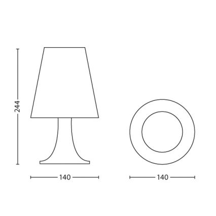 Philips 71795/40/16 - Lampe de table enfant SPIDER-MAN LED/2,3W/230V