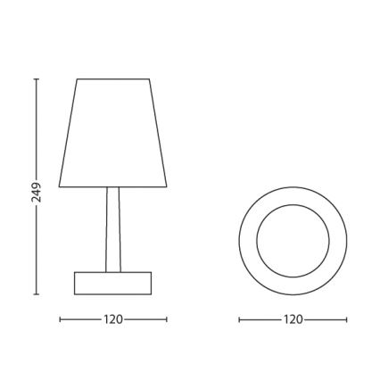 Philips 71796/30/16 - Lampe de table enfant DISNEY STAR WARS 1xLED/0,57W/3xAA