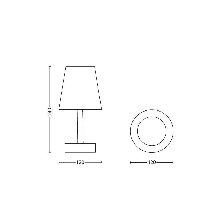 Philips 71796/30/16 - Lampe de table enfant DISNEY STAR WARS 1xLED/0,57W/3xAA