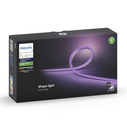 Philips – Ruban RVB LED Hue Ambiance blanche et couleurs Extension extérieur 5 m IP67