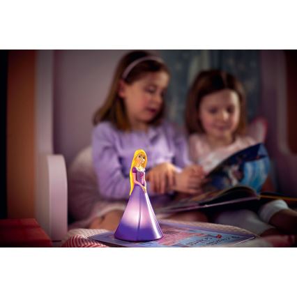 Philips 71944/20/P0 - Lampe de table LED enfant PRINCESS RAPUNZEL 2xLED/0,2W/3V