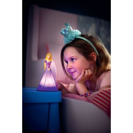 Philips 71944/20/P0 - Lampe de table LED enfant PRINCESS RAPUNZEL 2xLED/0,2W/3V