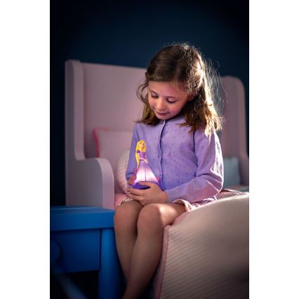 Philips 71944/20/P0 - Lampe de table LED enfant PRINCESS RAPUNZEL 2xLED/0,2W/3V