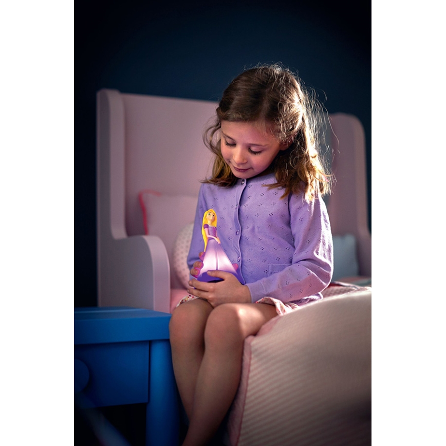 Philips 71944/20/P0 - Lampe de table LED enfant PRINCESS RAPUNZEL 2xLED/0,2W/3V
