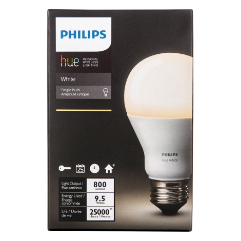 Philips 8718696449578 - Ampoule LED à intensité variable Hue SINGLE BULB  1xE27/9W