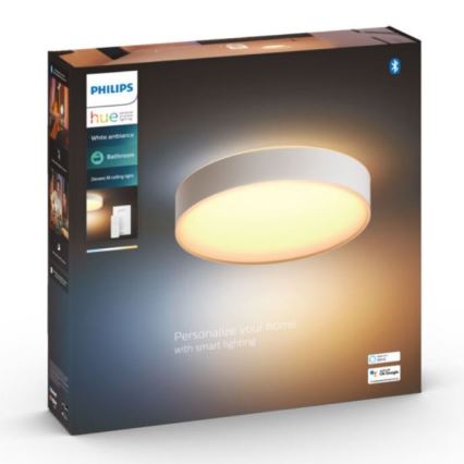 Philips - Ampoule à intensité variable Hue DEVERE LED/19,2W/230V IP44 d. 381 mm 2200-6500K + télécommande