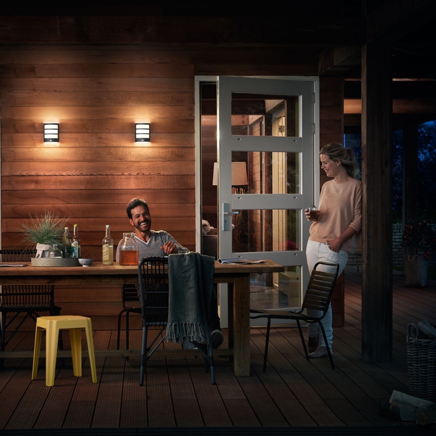 Philips - Applique murale d'extérieur avec détecteur LED/6W/230V 4000K IP44