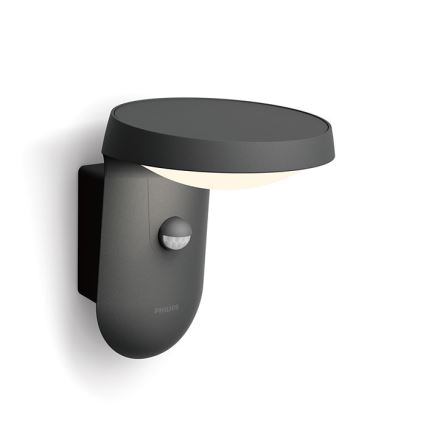 Philips - Applique murale d'extérieur avec détecteur LED/9W/230V 4000K IP44