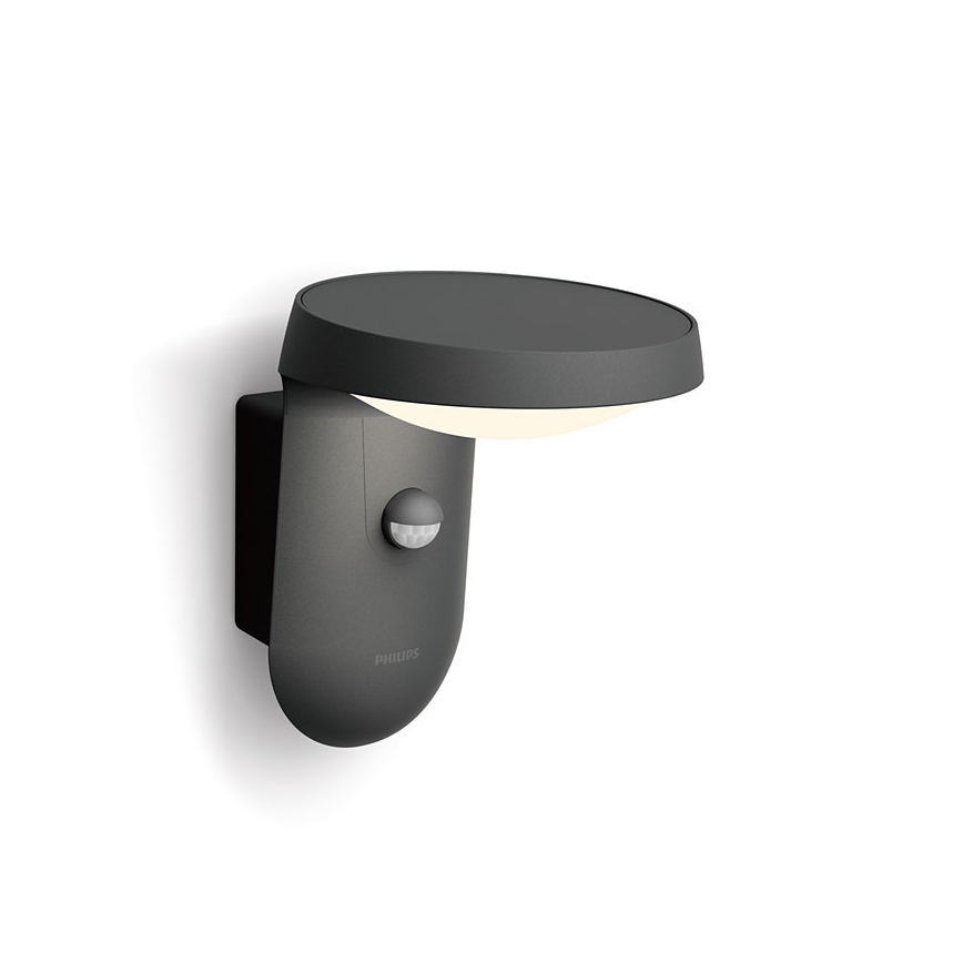 Philips - Applique murale d'extérieur avec détecteur LED/9W/230V 4000K IP44