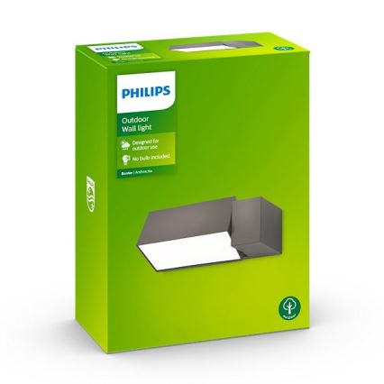 Philips - Applique murale d'extérieur 1xE27/23W/230V IP44 anthracite
