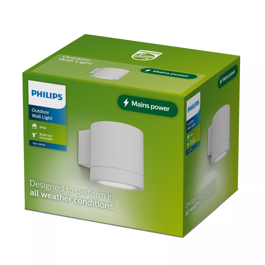 Philips - Applique murale d'extérieur FYLX 1xGU10/5W/230V blanche IP44
