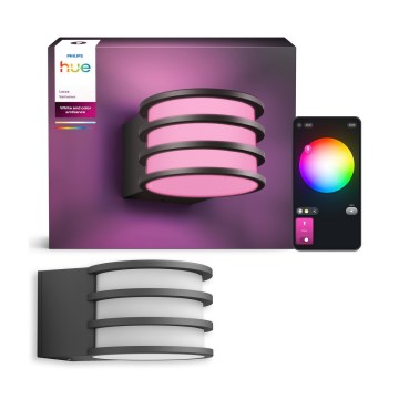 Philips - Applique murale d'extérieur Hue LUCCA LED RVB dimmable 1xE27/8,1W/230V 1000-20000K IP44
