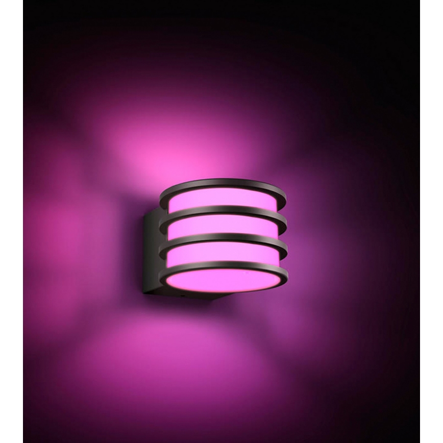 Philips - Applique murale d'extérieur Hue LUCCA LED RVB dimmable 1xE27/8,1W/230V 1000-20000K IP44