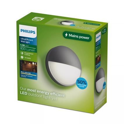 Philips - Applique murale d'extérieur LED CAPRICORN LED/4,3W/230V IP44