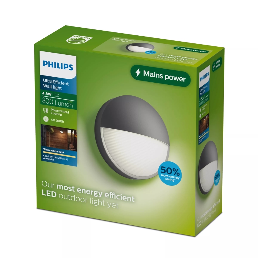 Philips - Applique murale d'extérieur LED CAPRICORN LED/4,3W/230V IP44