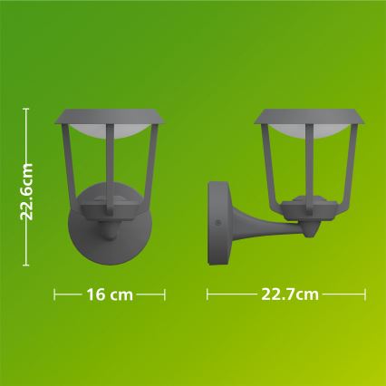 Philips - Applique murale d'extérieur LED NUVY LED/4,3W/230V 2700K IP44