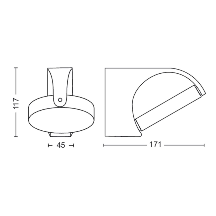 Philips - Applique murale d'extérieur LED/7W/230V 4000K IP44