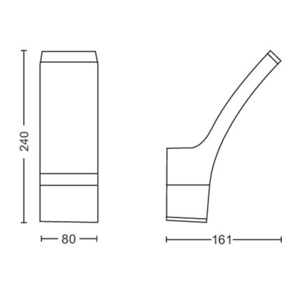 Philips - Applique murale d'extérieur LED/12W/230V 2700K IP44