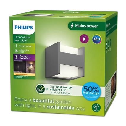 Philips - Applique murale extérieure ARBOUR LED/3,8W/230V 2700K IP44