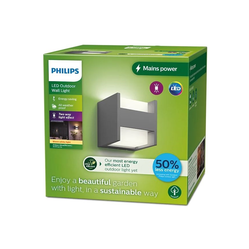 Philips - Applique murale extérieure ARBOUR LED/3,8W/230V 2700K IP44