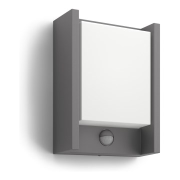 Philips - Applique murale extérieure avec détecteur LED/6W 4000K IP44