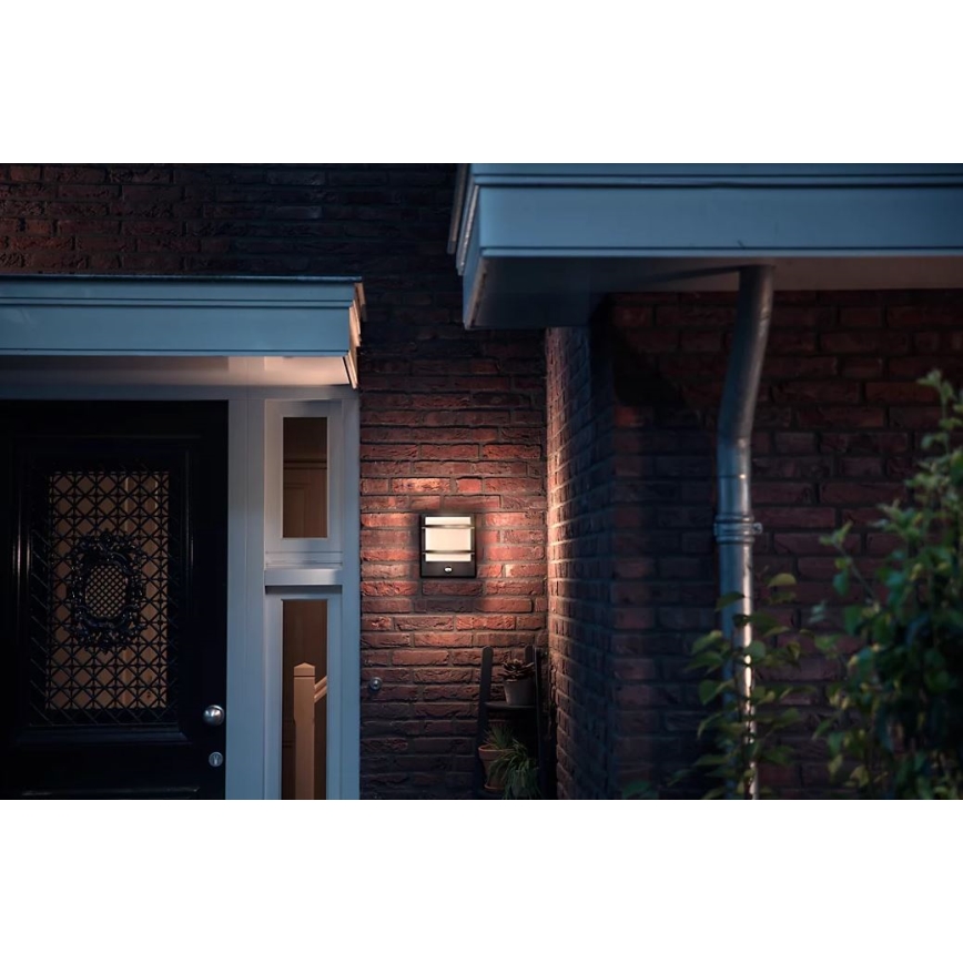 Philips - Applique murale extérieure avec détecteur PETRONIA LED/3,8W/230V IP44