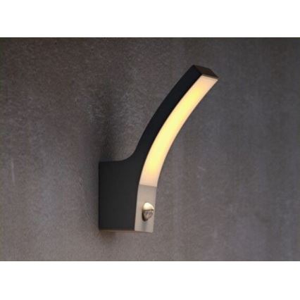 Philips-Applique murale extérieure avec un détecteur LED/12W/230V 2700K IP44