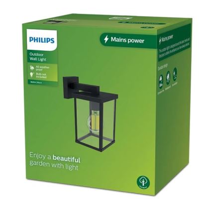 Philips - Applique murale extérieure BELLINI 1xE27/25W/230V IP44