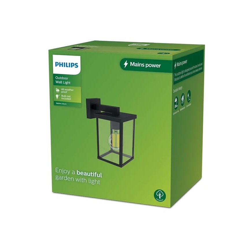 Philips - Applique murale extérieure BELLINI 1xE27/25W/230V IP44