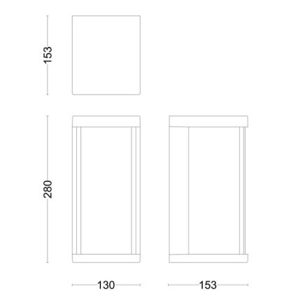 Philips - Applique murale extérieure KYRIE LED/12W/230V IP44