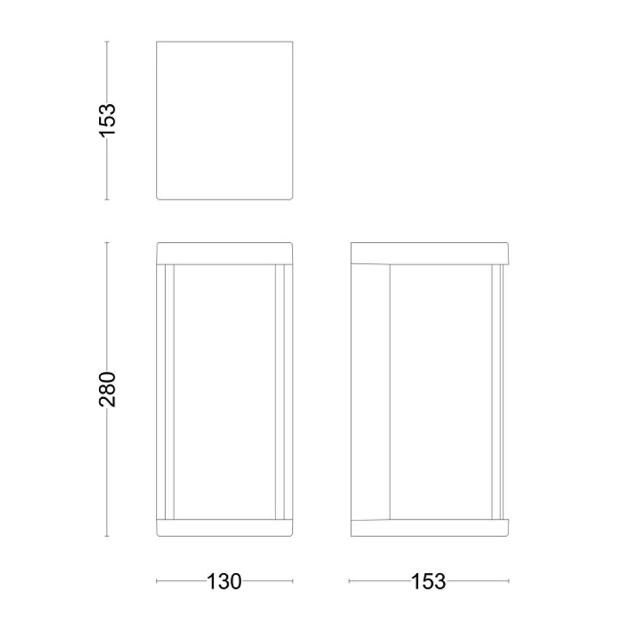 Philips - Applique murale extérieure KYRIE LED/12W/230V IP44