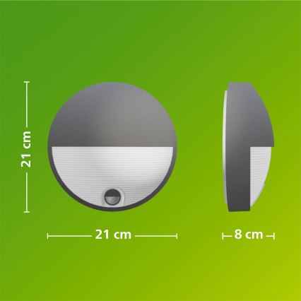 Philips - Applique murale LED d'extérieur avec détecteur CAPRICORN LED/4,3W/230V IP44