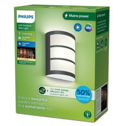 Philips - Applique murale extérieure PYTHON LED/3,8W/230V IP44