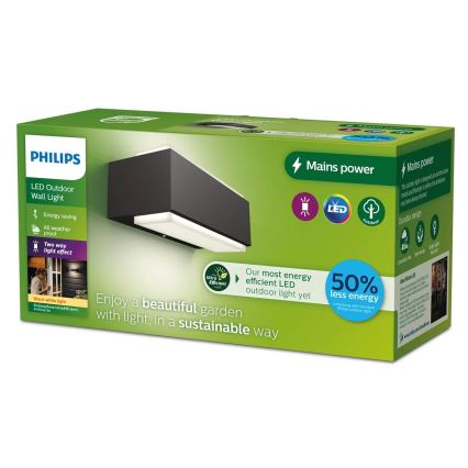 Philips - Applique murale extérieure STRATOSPHERE LED/3,8W/230V 2700K IP44