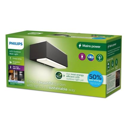 Philips - Applique murale extérieure STRATOSPHERE LED/3,8W/230V 4000K IP44