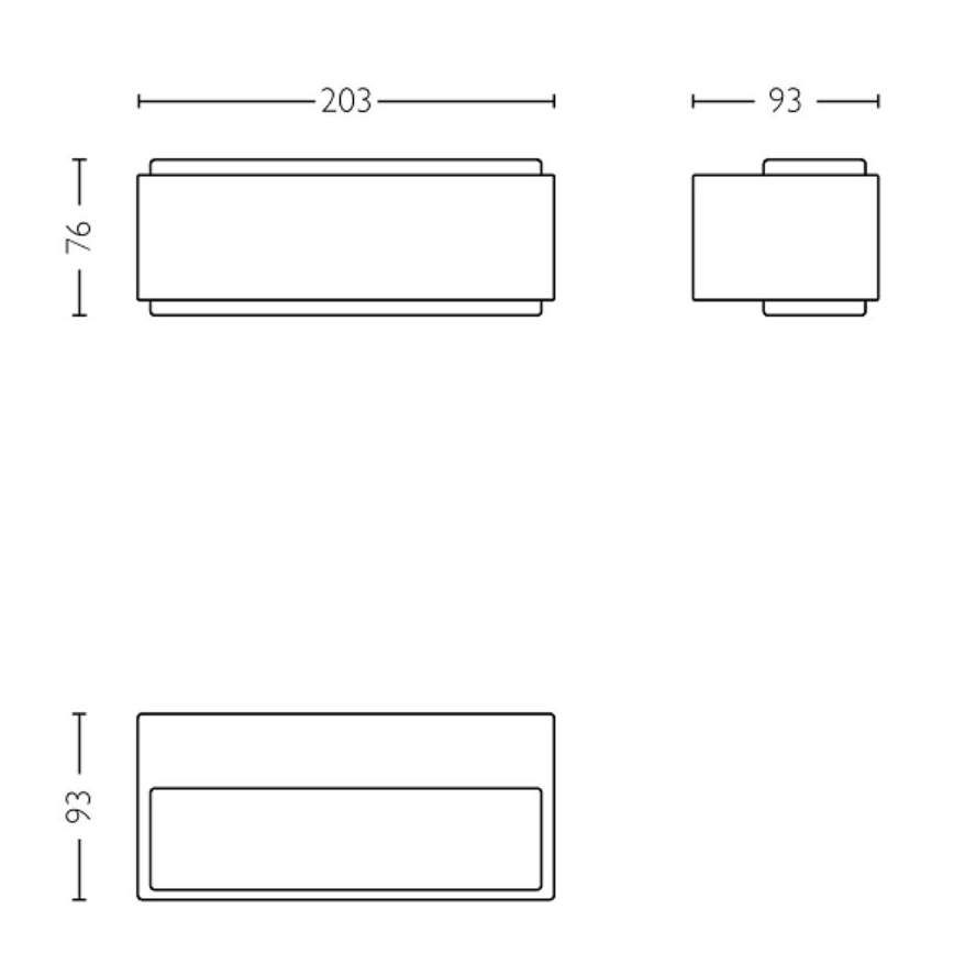 Philips - Applique murale extérieure STRATOSPHERE LED/3,8W/230V 4000K IP44